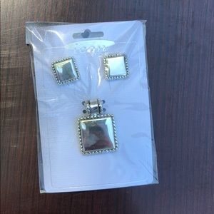 Icon collection ear ring and necklace pendant